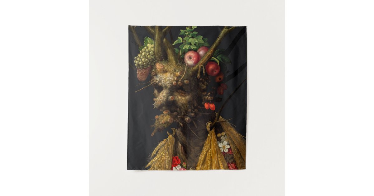 Giuseppe Arcimboldo - Four Seasons in One Head Tapestry | Zazzle