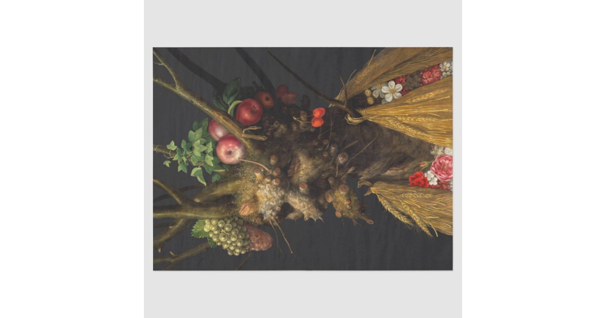 Giuseppe Arcimboldo - Four Seasons in One Head Tissue Paper | Zazzle