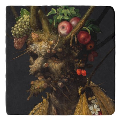 Giuseppe Arcimboldo _ Four Seasons in One Head Trivet