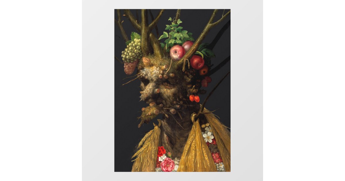 Giuseppe Arcimboldo - Four Seasons in One Head Window Cling | Zazzle