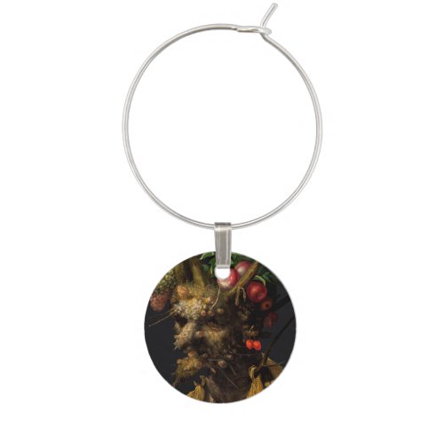 Giuseppe Arcimboldo _ Four Seasons in One Head Wine Charm