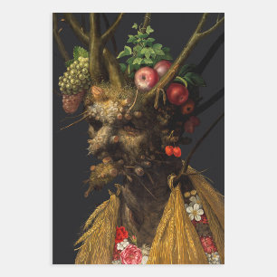 Giuseppe Arcimboldo - Four Seasons in One Head Wrapping Paper Sheets