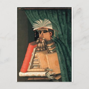 Giuseppe Arcimboldo’s Librarian Postcard by ThinxShop at Zazzle