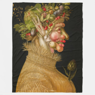 Giuseppe Arcimboldo - Summer Fleece Blanket