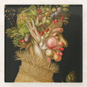 Giuseppe Arcimboldo - Summer Glass Coaster