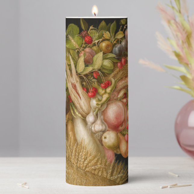 Giuseppe Arcimboldo - Summer Pillar Candle (In Situ)