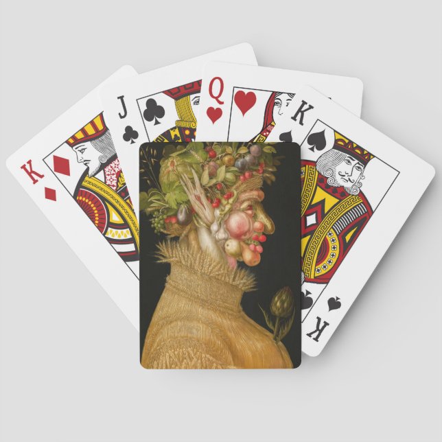 Giuseppe Arcimboldo - Summer Poker Cards (Back)