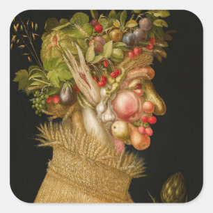 Giuseppe Arcimboldo - Summer Square Sticker