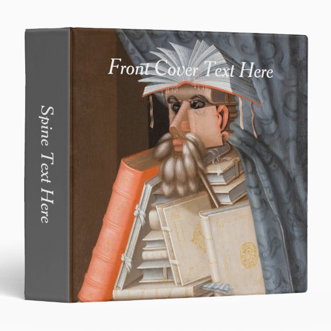 Giuseppe Arcimboldo - The Librarian 3 Ring Binder (Front/Spine)