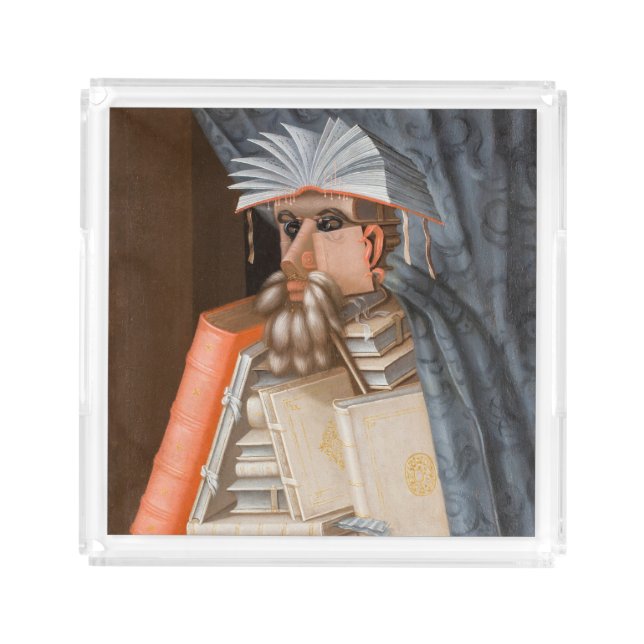 Giuseppe Arcimboldo - The Librarian Acrylic Tray (Front)