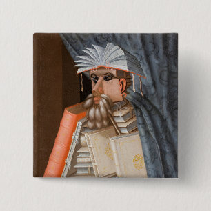 Giuseppe Arcimboldo - The Librarian Button