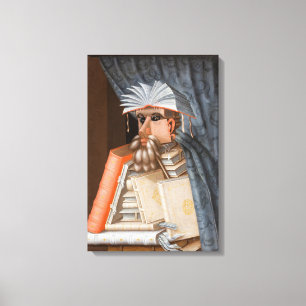 Giuseppe Arcimboldo - The Librarian Canvas Print
