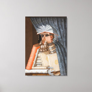 Giuseppe Arcimboldo - The Librarian Canvas Print