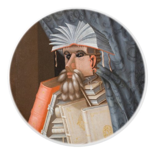 Giuseppe Arcimboldo _ The Librarian Ceramic Knob