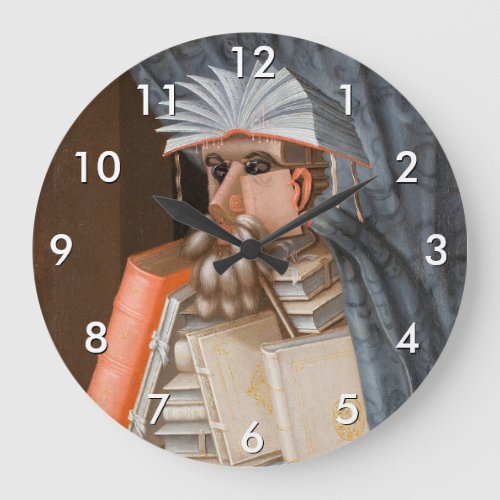 Giuseppe Arcimboldo _ The Librarian Large Clock