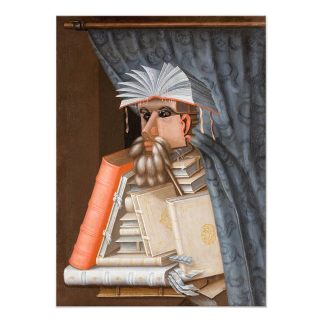 Giuseppe Arcimboldo - The Librarian Photo Print (Front)