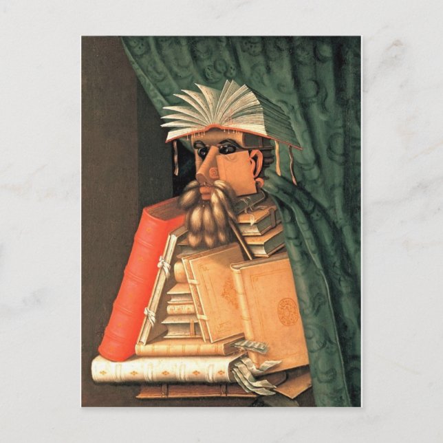 Giuseppe Arcimboldo -- the Librarian Postcard (Front)