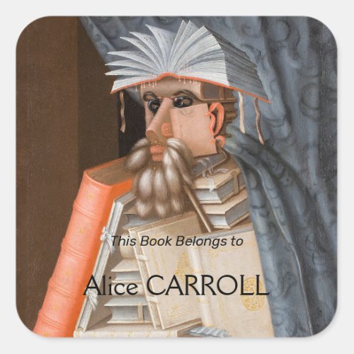 Giuseppe Arcimboldo _ The Librarian Square Sticker