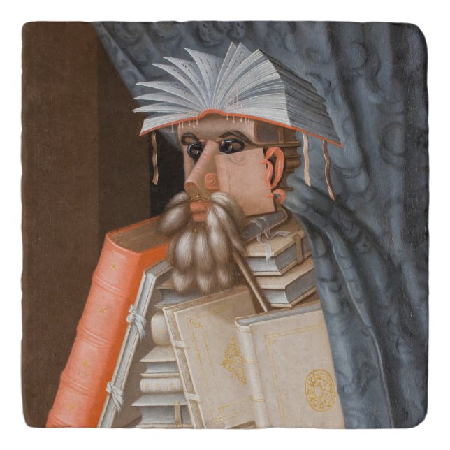 Giuseppe Arcimboldo - The Librarian Trivet (Front)
