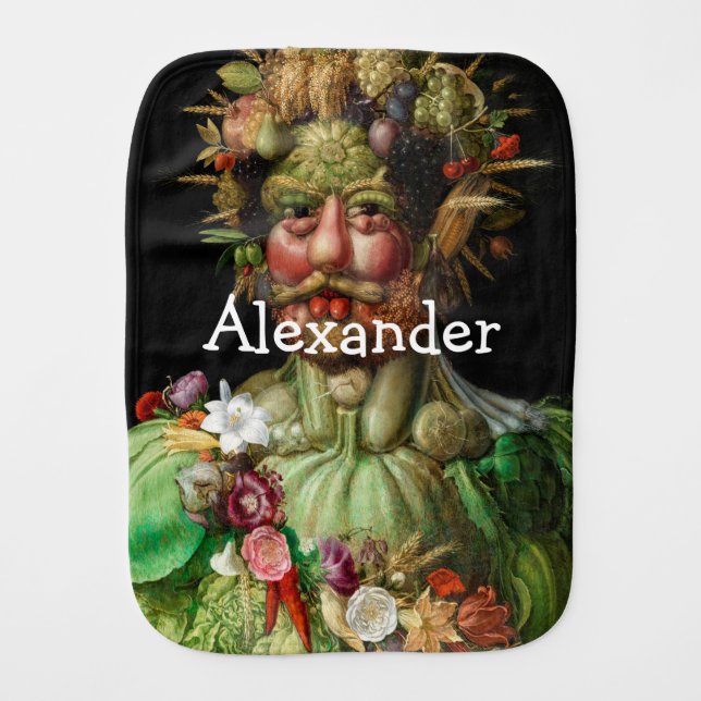 Giuseppe Arcimboldo - Vertumnus Baby Burp Cloth (Front)