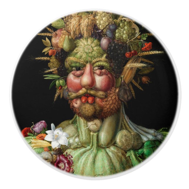 Giuseppe Arcimboldo - Vertumnus Ceramic Knob (Front)