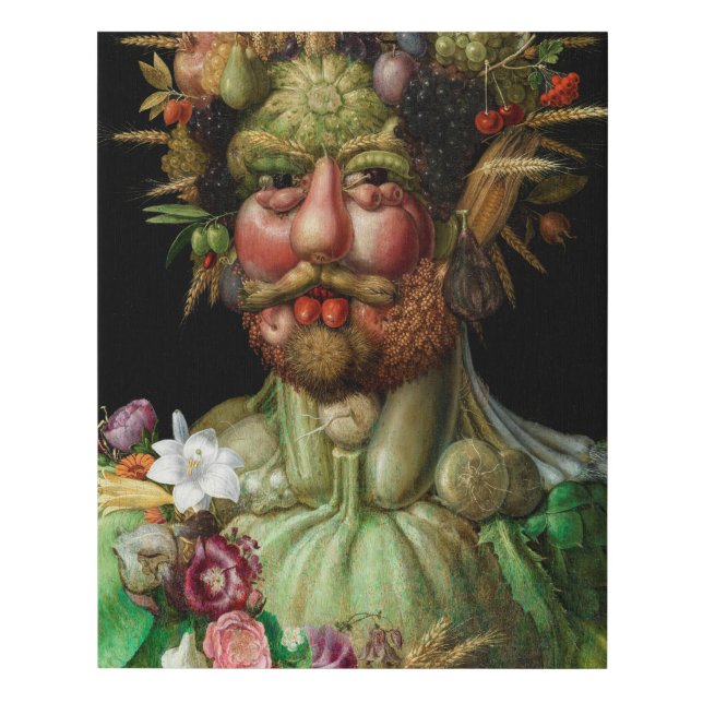 Giuseppe Arcimboldo - Vertumnus Faux Canvas Print (Front)