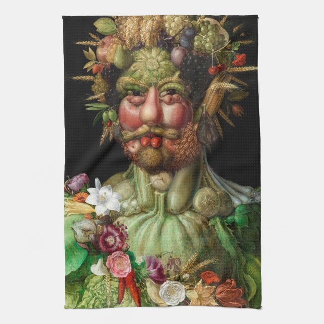 Giuseppe Arcimboldo - Vertumnus Kitchen Towel (Vertical)