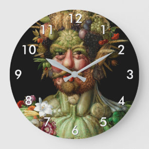 Giuseppe Arcimboldo - Vertumnus Large Clock