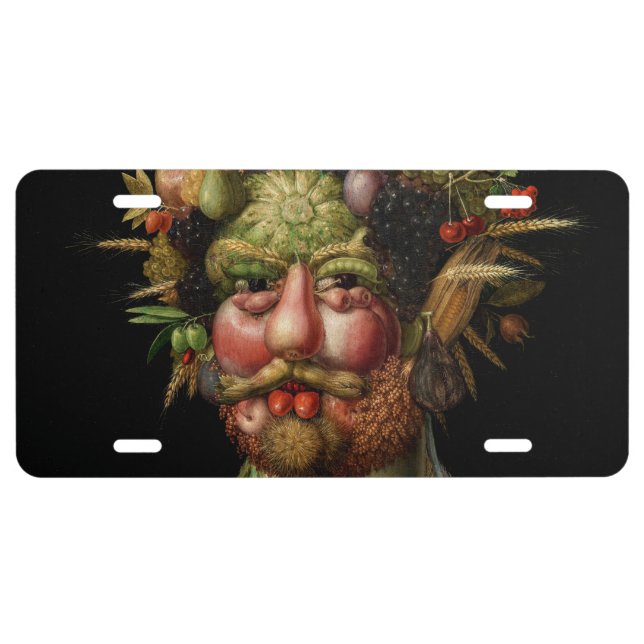 Giuseppe Arcimboldo - Vertumnus License Plate (Front)