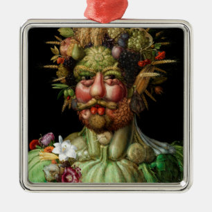 Giuseppe Arcimboldo - Vertumnus Metal Ornament