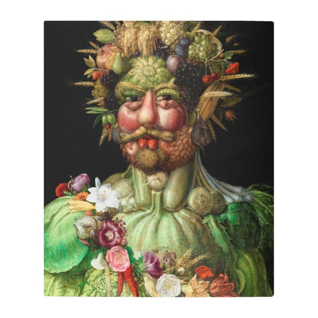 Giuseppe Arcimboldo - Vertumnus Metal Print (Front)