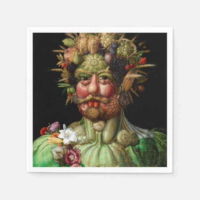 Giuseppe Arcimboldo - Vertumnus Napkins (Front)