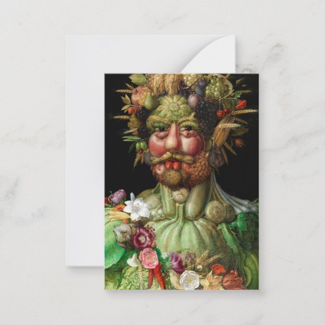 Giuseppe Arcimboldo - Vertumnus Note Card (Front)