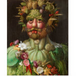 Giuseppe Arcimboldo - Vertumnus Statuette<br><div class="desc">Giuseppe Arcimboldo - Rudolf II of Habsburg as Vertumnus.</div>