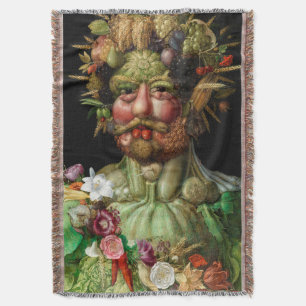 Giuseppe Arcimboldo - Vertumnus Throw Blanket