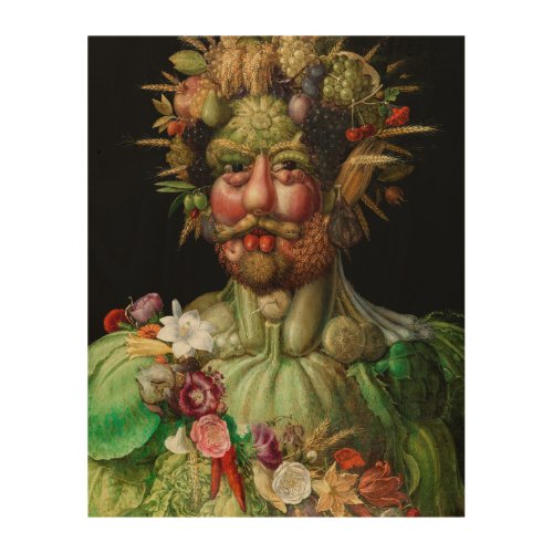 Giuseppe Arcimboldo _ Vertumnus Wood Wall Art