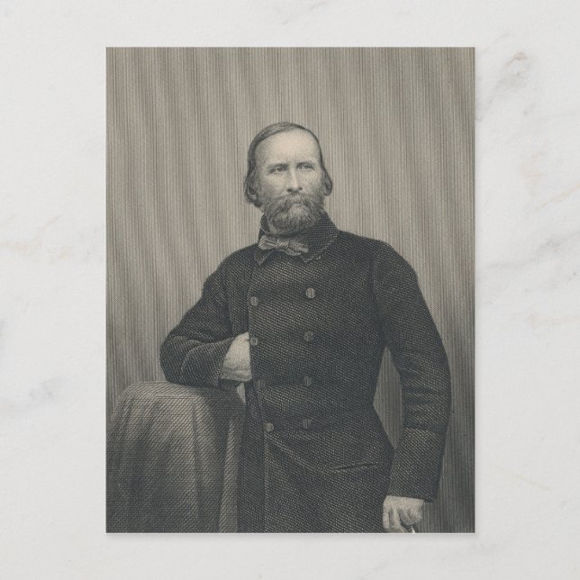 Giuseppe Garibaldi, engraved by D.J Pound Postcard (Front)