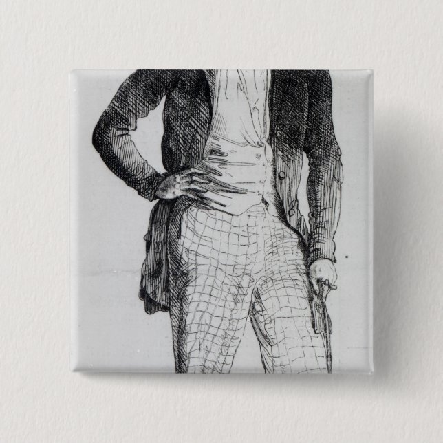 Giuseppe Mazzini Button (Front)