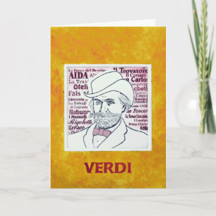 Giuseppe VERDI - greetings card