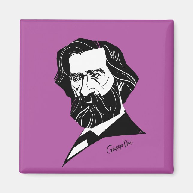 Giuseppe Verdi Magnet (Front)