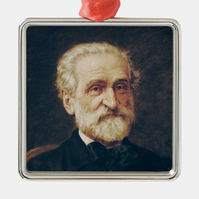 Giuseppe Verdi Metal Ornament (Front)