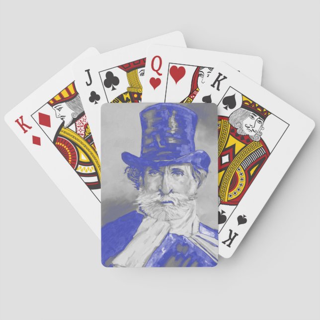 Giuseppe Verdi Poker Cards (Back)