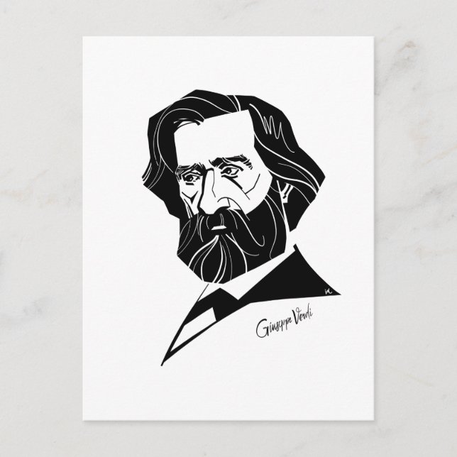 Giuseppe Verdi Postcard (Front)