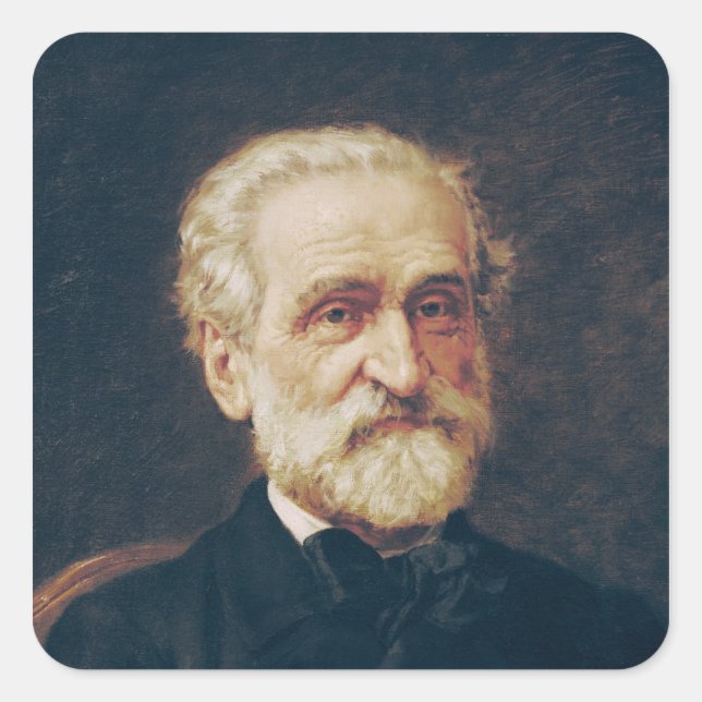Giuseppe Verdi Square Sticker (Front)