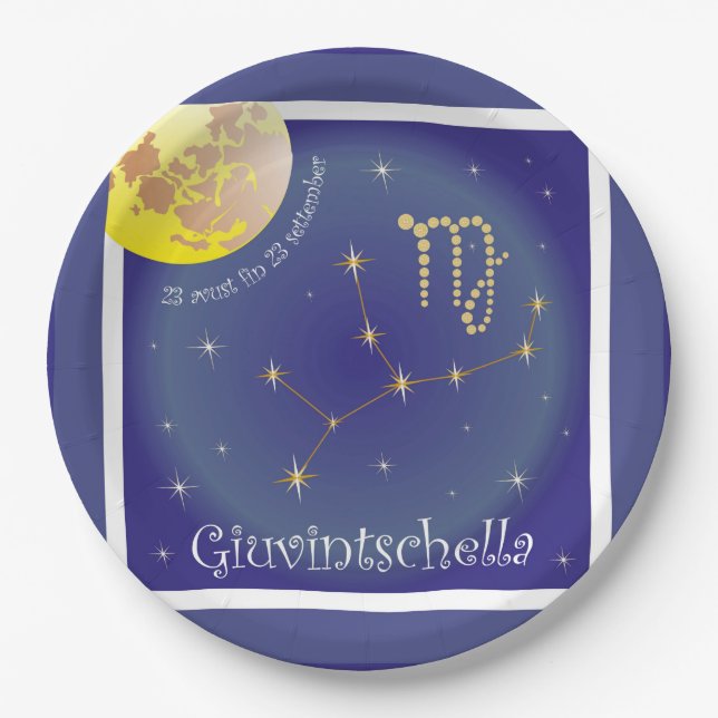 Giuvintschella 23 avust fin 23 settember / Teller Paper Plates (Front)