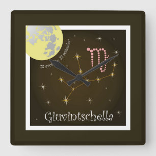 Giuvintschella 23 avust fin 23 settember Uhr Square Wall Clock