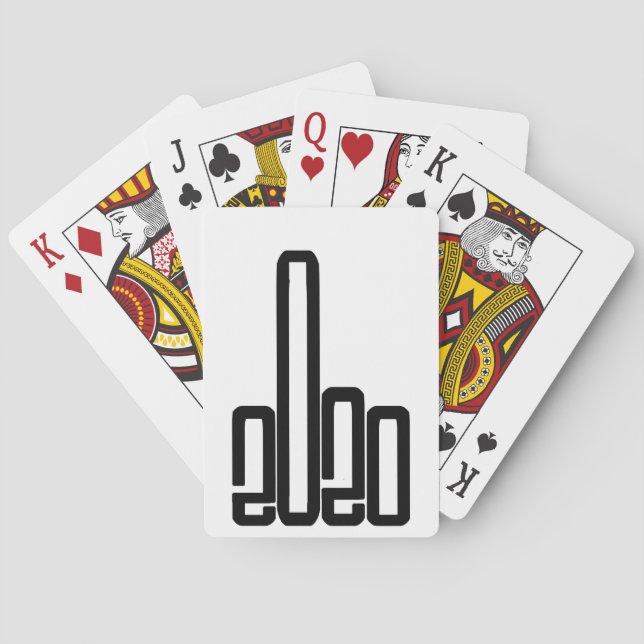 Give 2020 The Finger 2020 Sucks Poker Cards (Back)