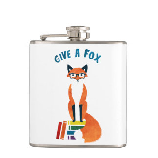 'Give A Fox' Flask