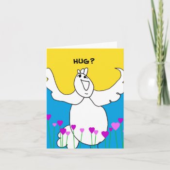 Give A Hug Notecard by AnimalsByAva at Zazzle