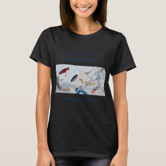 Give a Man a Fish – Vintage Koi Hunger Meme T-Shirt